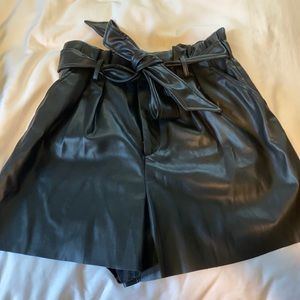 Worn once. Really cool leather shorts